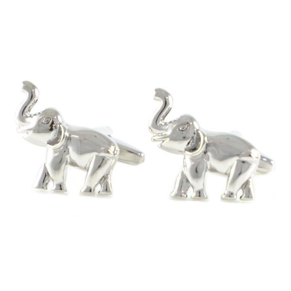 

день рождения подарок запонки свадьба новизна elephant запонок животных запонки отца, Silver;golden