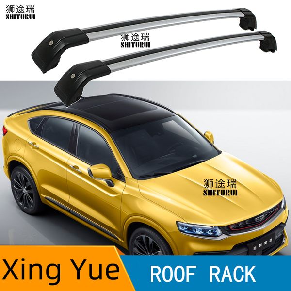 

2pcs roof bars for geelyxing yue suv 2019+ aluminum alloy side bars cross rails roof rack luggage shayu