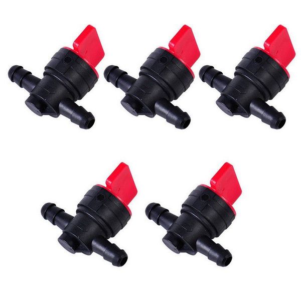 

5pcs 1/4 inch inline straight gas fuel cut shut off valve