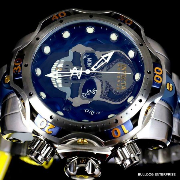 

Invicta storage VENOM Gen III череп хронограф из нержавеющей стали новый швейцарский MVT 52 мм