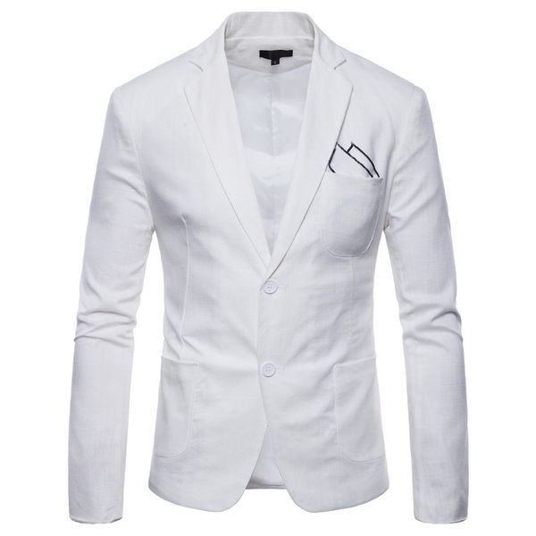 

blazers men's jacket masculino men's suit jackets hombre coats 2020 fashion slim fit nine colours solid smart casual, White;black