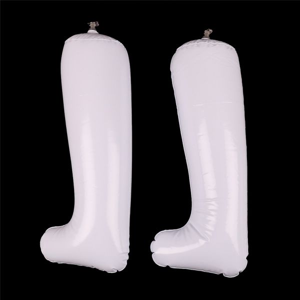 

2pcs/lot plastic shoe hanger inflatable useful long boots shoes stand holder stretcher support shaper, White;pink