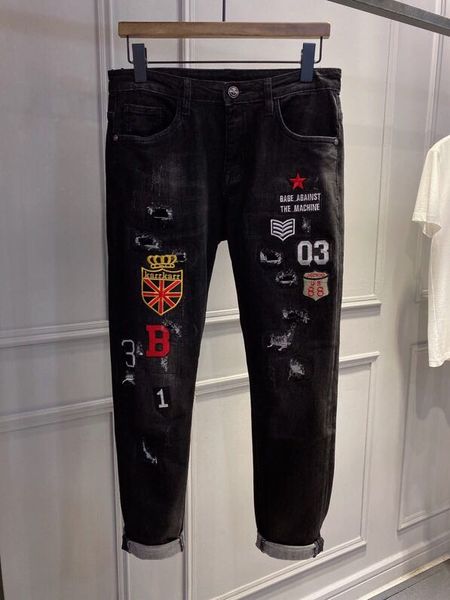 

men's jeans ah1279 fashion 2021 runway luxury european design party style clothing, Blue