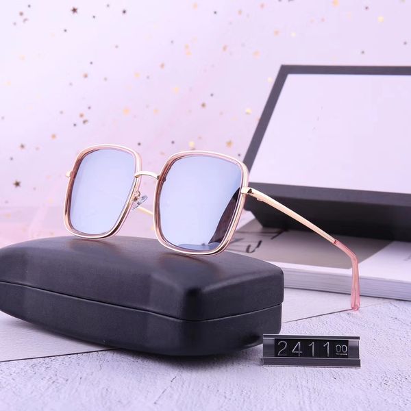 

popular sunglasses luxury women brand designer square summer style uv protection mixed color 2411, White;black