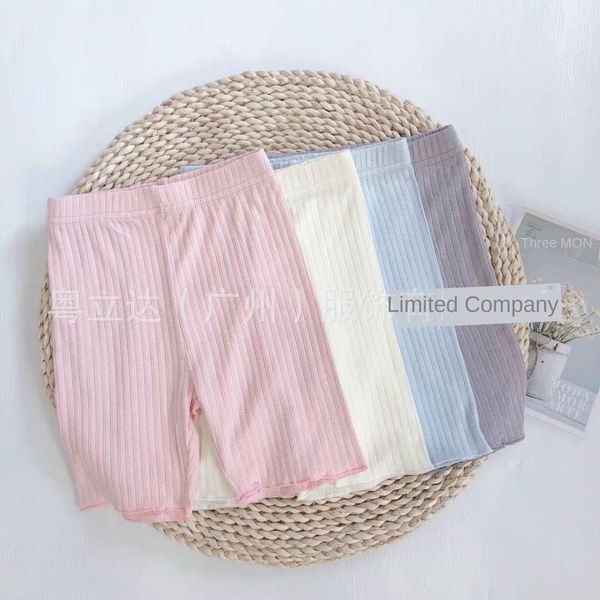 

girls trousers safety pants cotton five-point shorts safety pants children's stretch leggings, Blue