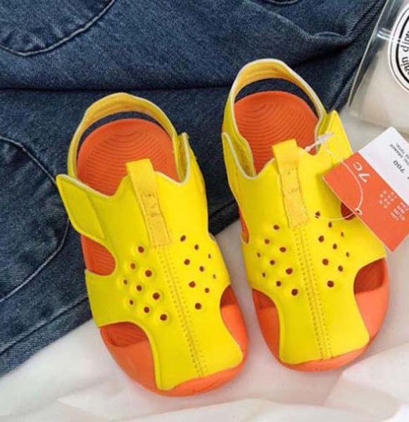 

with box kids shoes high-quality slippers brand sandals flat shoe chaussures enfants slide flip flops by shoe001store p05, Black;red