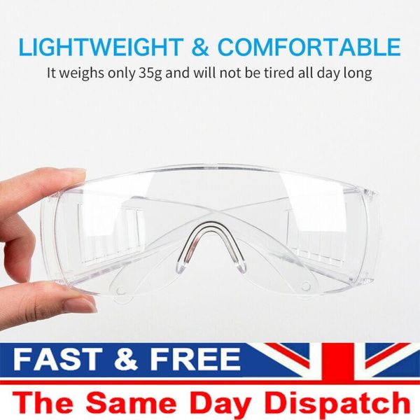 

dhl safety goggles glasses transparent face masks dust-proof glasses working lab dental eyewear splash eye protective anti-wind glasses