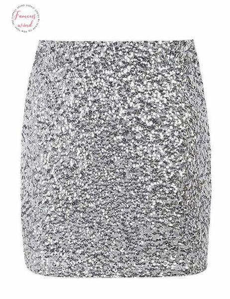 

women sequin skirt bodycon sparkle skirt night summer out party sequined hip skirt drop shipping, Black