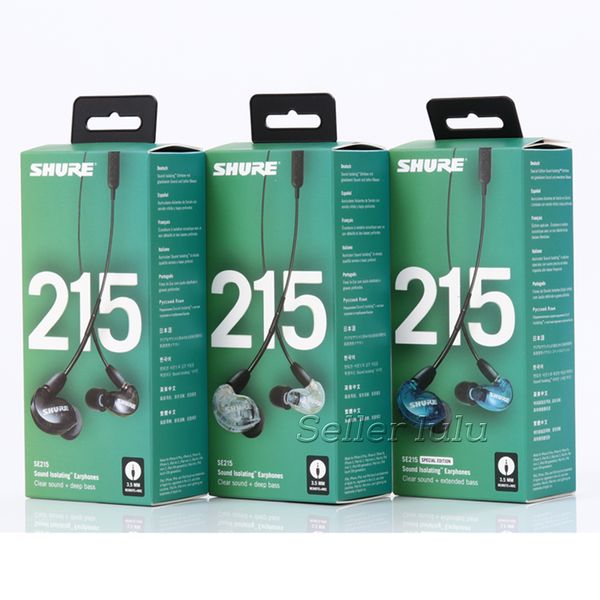 

2021 new se215 wired headphones special edition in-ear earphones sound isolating earphones clear sound plus extended bass tws headphone