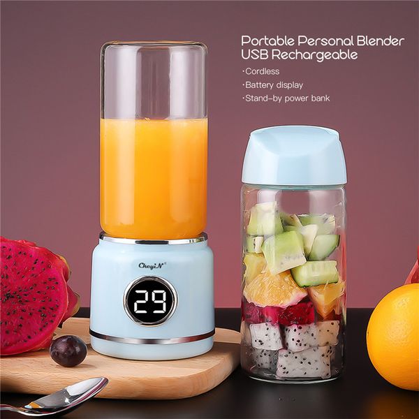 

420ml electric mini juicer machine portable fruit blender crusher usb rechargeable juicer cup mixer smoothie maker for travel 35