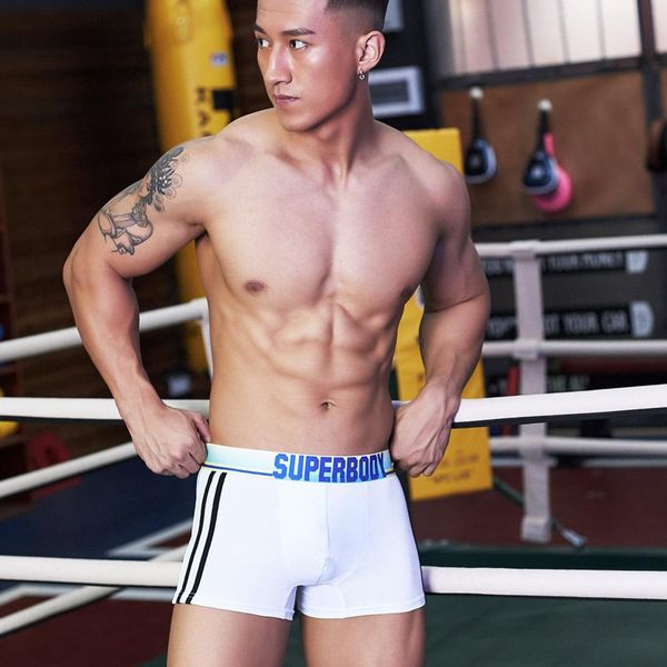 

men boxers underwear cotton tight ropa de hombre calsoncillos hombre cueca masculina calzoncillo hombre ondergoed mannen, Black;white