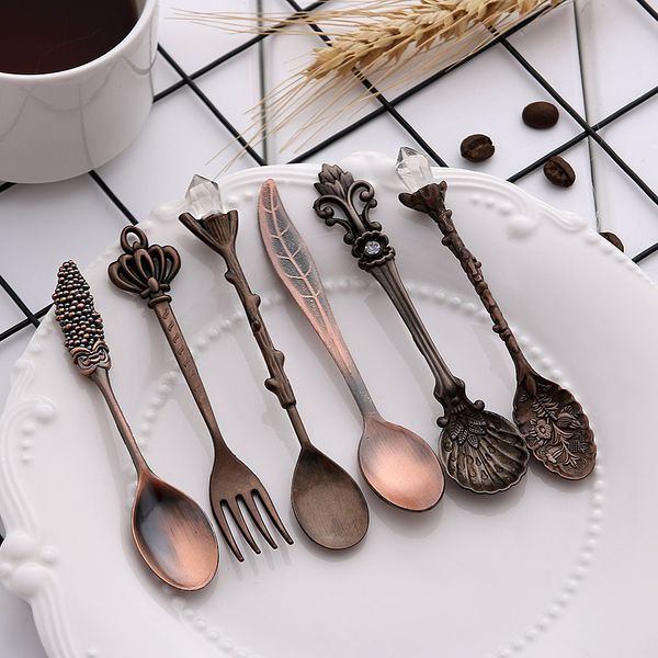 

retro silver dinnerware set steak knife soup fork western style tableware cutlery kitchen tools multi style xmas dinner set
