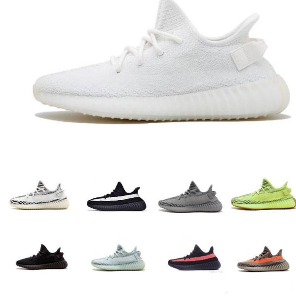 

2019 neaker new cream running hoe grey orange triped zebra long black red quality neaker 5 12