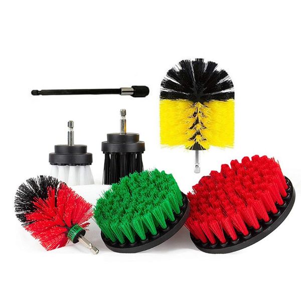 

6pcs drill brush attachments set scrub pads power tools for bathroom cleaner 95aa
