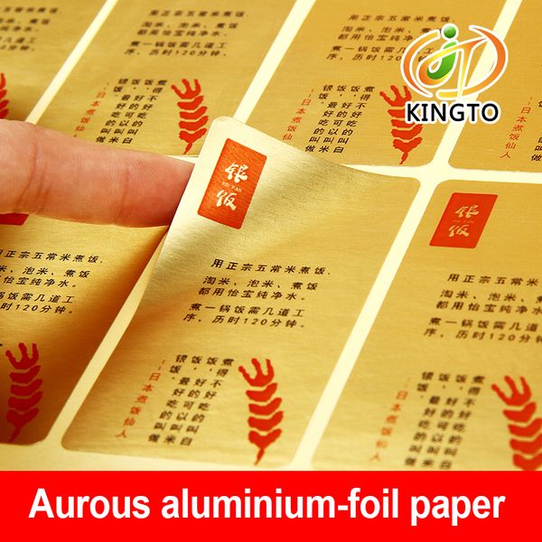 

aurous aluminum foil paper adhesive sticker