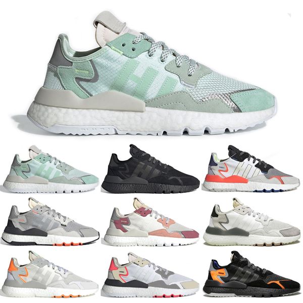 

Fashion Mens Nite Jogger Running Shoes triple black core black women 3M Popcorn Designer Shoes Sport Walking Outdoors Athletic Sneakers