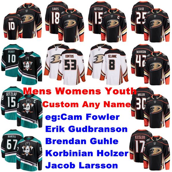 

anaheim ducks jerseys youth kids cam fowler jersey jacob larsson korbinian holzer guhle gudbranson ice hockey jerseys stitched customize, Black;red