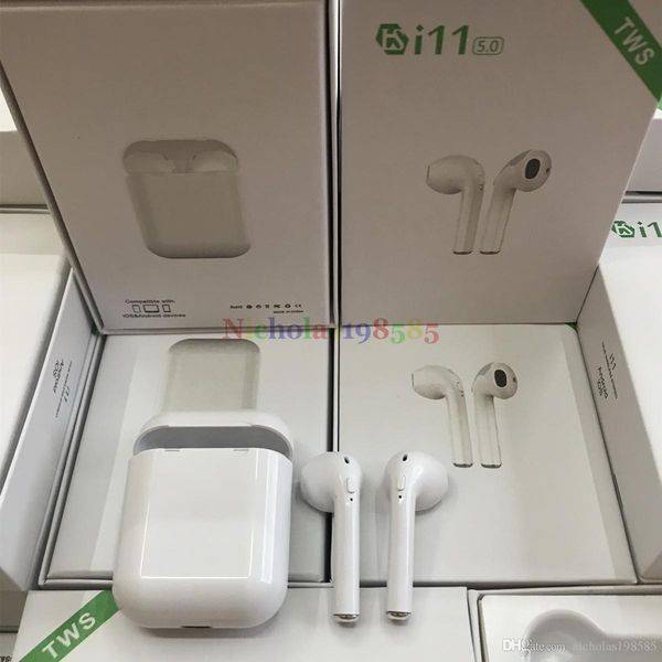 

I11 TWS Mini In Ear Беспроводная связь Bluetooth 5.0 Наушники-вкладыши Двойной вызов Ухо Двойная музыка Играть Стерео Дешевле I11 С Ключом Для IOS Android Phone