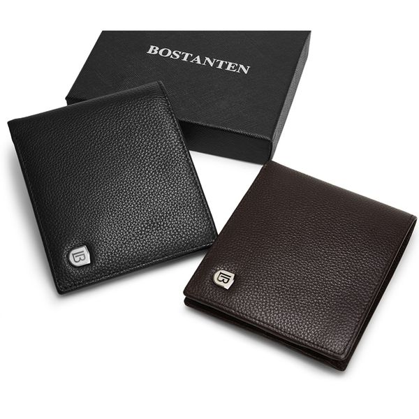 

бостантен натуральная кожа мужчины кошельки с коробкой короткий кошелек старинные роскошные кошелек ручной работы мужской топ корова кожаный, Red;black