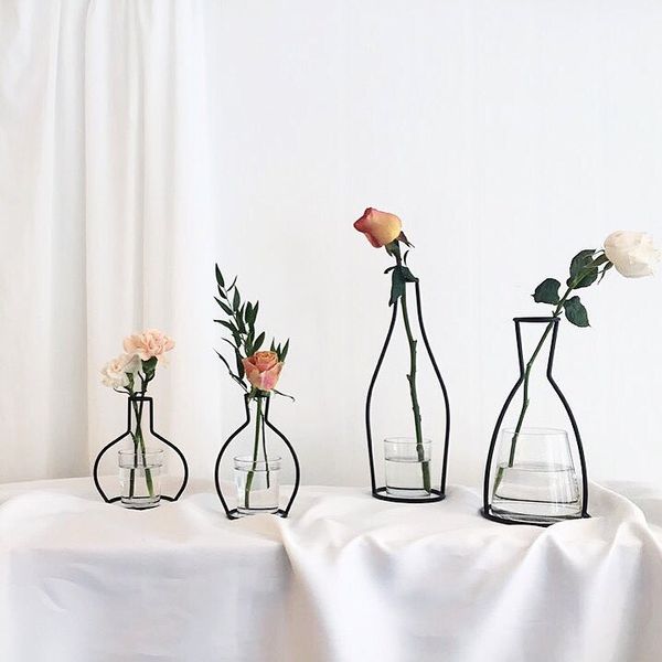 Metal Stand Iron Vase For Wedding Party Table Centerpieces