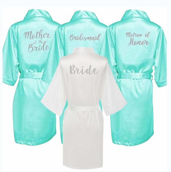 

silk satin wedding bride bridesmaid robe solid bathrobe short kimono robe night bath fashion dressing gown for women, Black;red