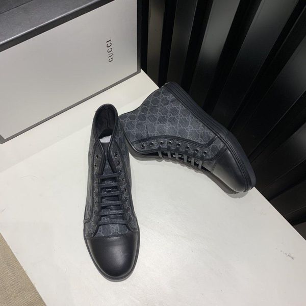 

w15new limited edition french series high-end men s casual shoes, men s boots fashion sports shoes, original shoebox delivery 38-44, Black