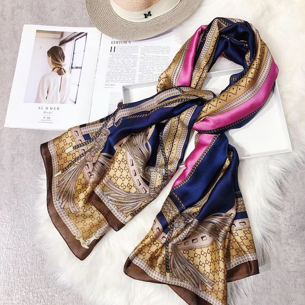 

fashion- designer silk scarf whole brand silk women scarves summer soft thin beach wrap fashion print brand shawl 262v, Blue;gray