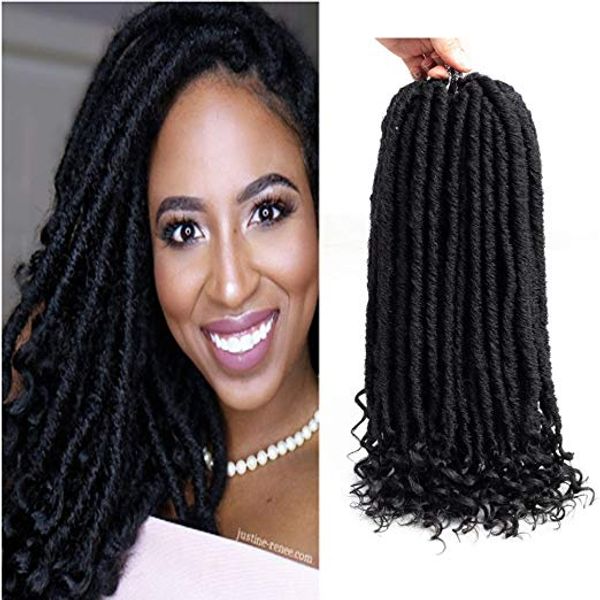 2019 Saisity Faux Locs Curly Jumbo Dreads Braids Hair Extensions 16inches Synthetic Soft Natural Loc Hairstyle Crochet Hair From Meililehair 9 85