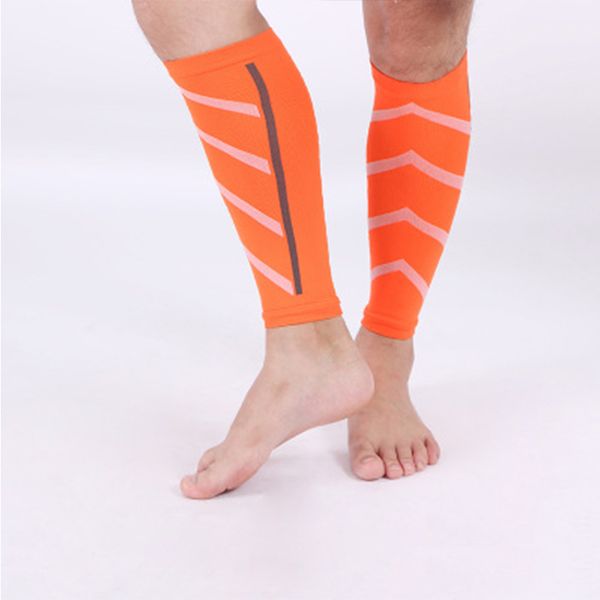 

6 color calf compression sleeve support calf elastic compression socks cycling running football sport leg sleeve, Black