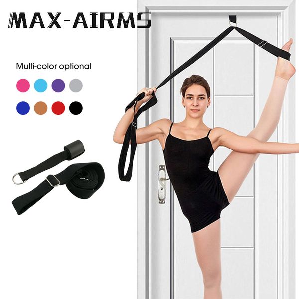 

women yoga stretch strap multi-colors d-ring belt fitness exercise gym rope figure waist resistance fitness bands yoga belt