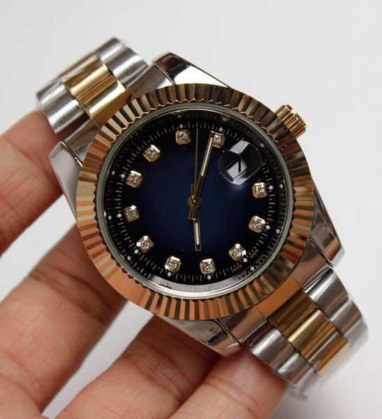 

2018 brand luxury watch men calendar designer diamond watches relogio masculino mens watches luxury fashion gold clock reloj mujer, Slivery;brown