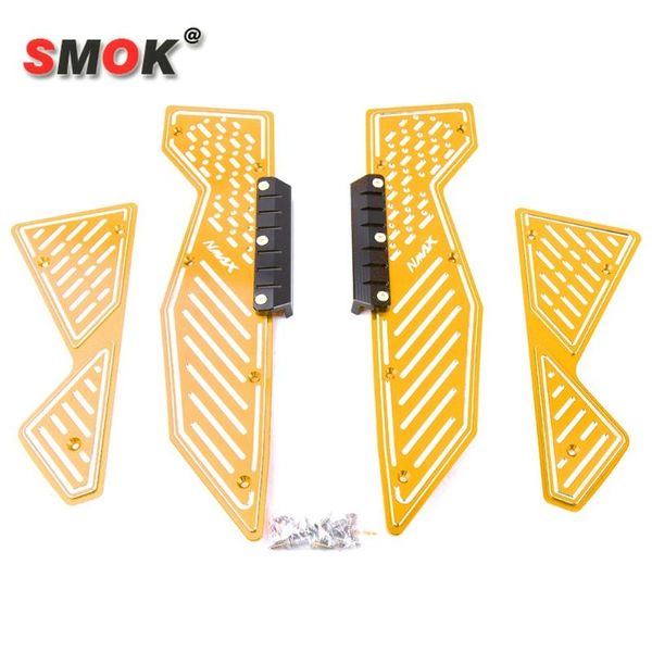 

smok motorcycle cnc aluminum alloy footrest footboard step autobike foot plate for yamaha nmax 125 155 2015 2016 2017