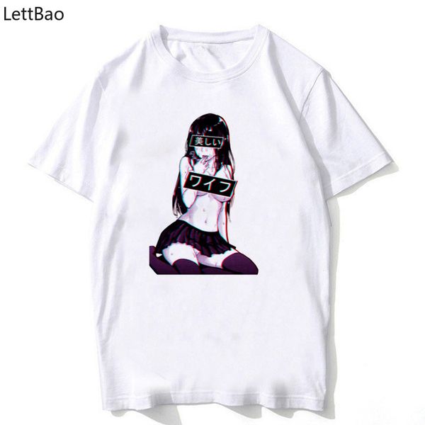 Sex Ahegao T Shirt Men Fashion Newest My Hero Academia T Shirt Unisex Funny T Shirts Cotton Waifu Tshirt Homme Harajuku Style Fun T Shirts Online -