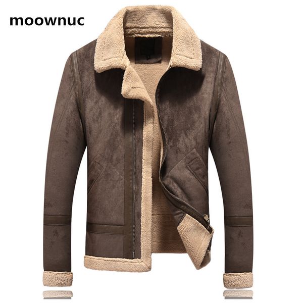 

men's wool & blends 2021 arrival men trench coat casual fashion jacket thicken coats lambs hair winter jackets size m-5xl, Black