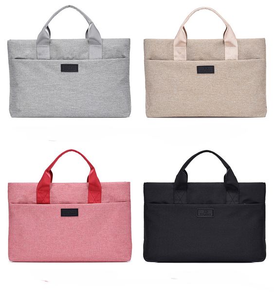 

men and women handbags new portable breathable wear-resistant waterproof canvas handbags men and women casual 13-inch lapbag