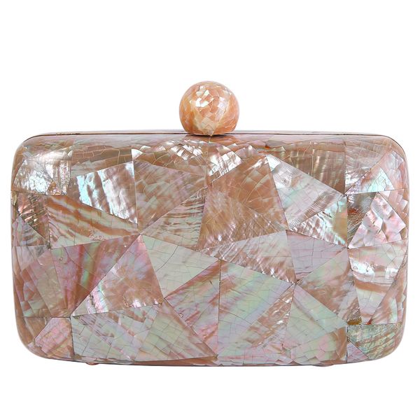 

philippines imported natural shells hand-polished high-end texture clutch bag first-class distinguished shell bag