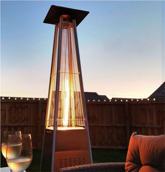 

factory directly sale outdoor easy to moving flexible pyramid patio gas heater
