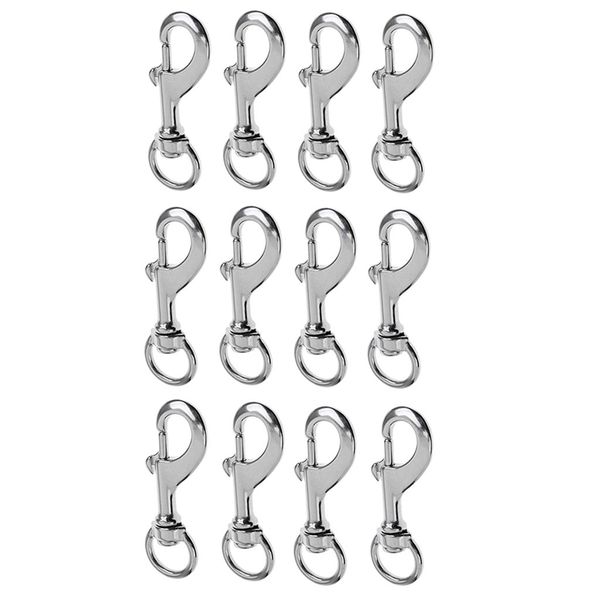 

15 set swivel eye bolt snap, scuba diving clip for pet leash, flag pole, bag straps - sturdy & corrosion resistant