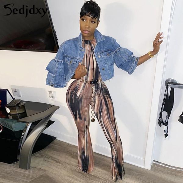 

2020 winter new women's halter print jumpsuit fashion slim sleeveless jumpsuit casual party club streetwear, Black;white