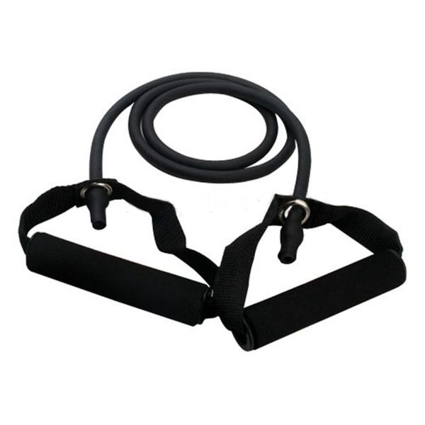 

exercise resistance bands set yoga fitness workout stretch heavy duty tubes black