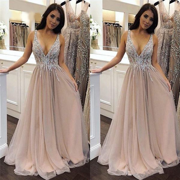 

a-line v-neck evening dress tulle sleeveless appliques and beads custom made girls occasion dress, Black;red