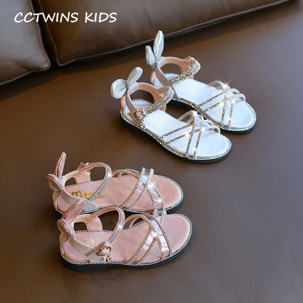 

kids girls bunny shoes 2020 summer children bunny shoes girls fashion princess sandals baby brand rhinestone flat toddler ps885 t200428, Black;red