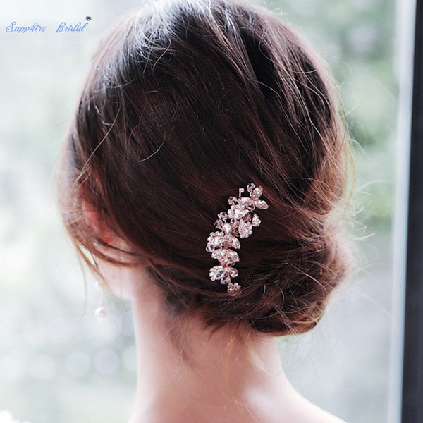 

gorgeous gold/silver/rose gold rhinestone wedding comb wedding bridal handmade alloy head piece hair accessories