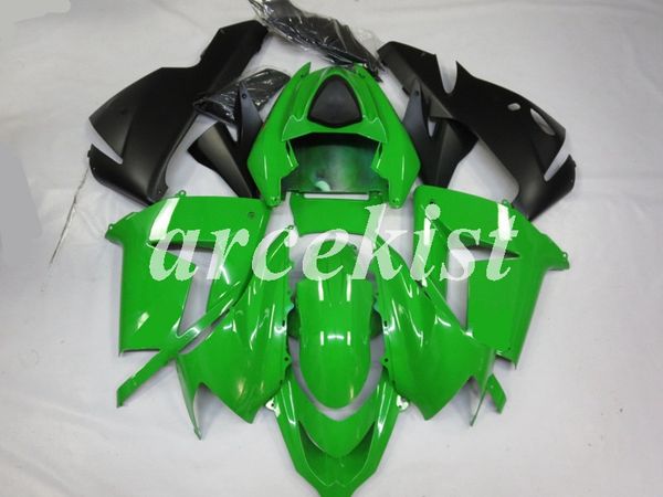 

4gifts new abs full fairings kit fit for kawasaki ninja zx-10r zx10r 2004 2005 10r 04 05 bodywork set green black matte
