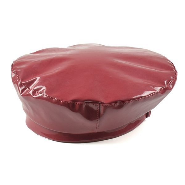 

myzoper 2019 fashion new pu solid color spring autumn vintage beret tide casual personality women's hat cap, Blue;gray