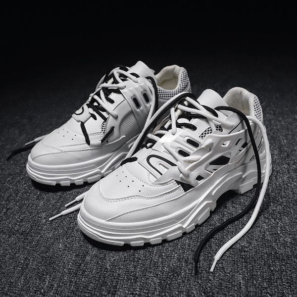 

spring 2019 new trend breathable sports shoes fashion thick bottom casual men's shoes all over men's running