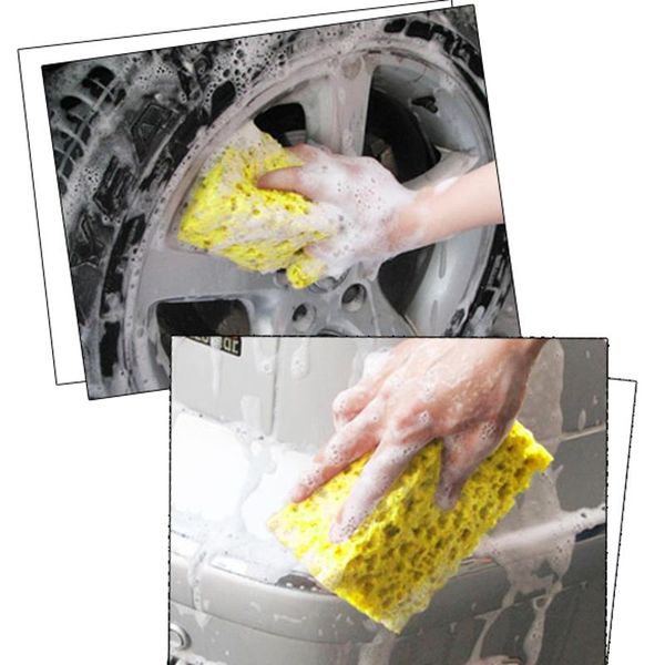

vodool 1pc coral sponge macroporous car auto washing cleaning sponge block honeycomb car cleaning cloth yellow cleaner tools