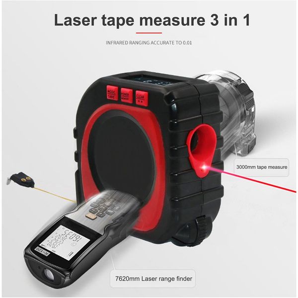 

precise measure king 3-in-1 digital tape measure laser mode drop shipping wholesale universal measuring tool