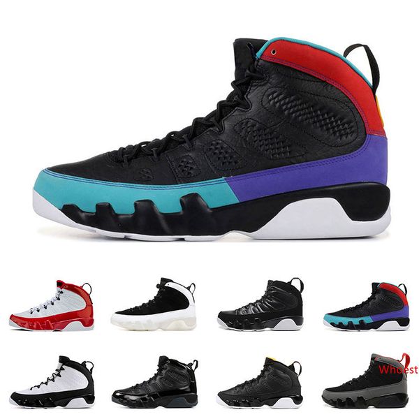 

2020 new basketball shoes 9s for mens gym red dream it do it statue countdown pack sports trainers sneaker size 7-13