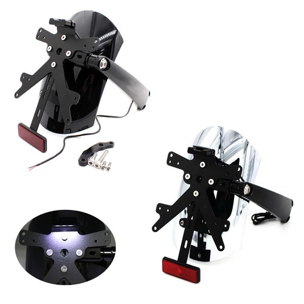 

rear mudguard fender wheel hugger w/ led license plate bracket for bmw r nine t r9t 2014-18